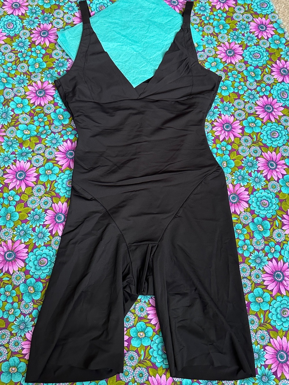 Maidenform Black One-Piece Shaping Bodysuit